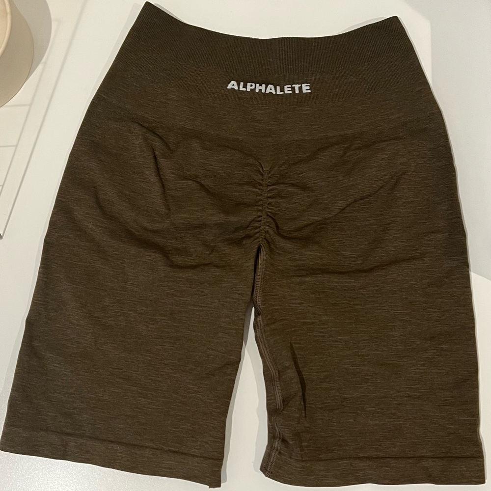 Sold Alphalete biker shorts canteen